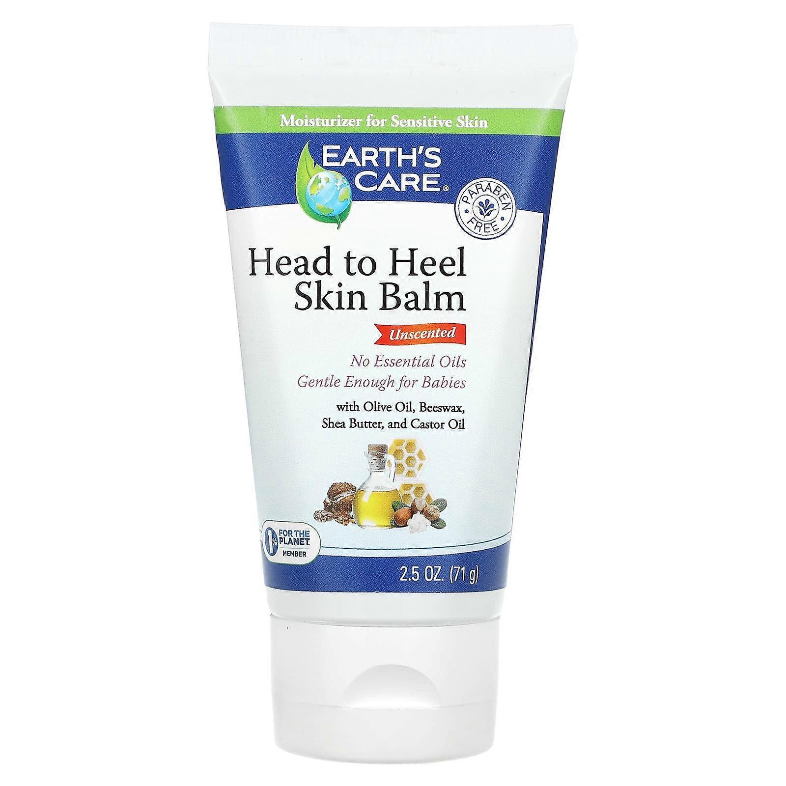 Head to Heel Skin Balm, Unscented , 2.5 oz (71 g)