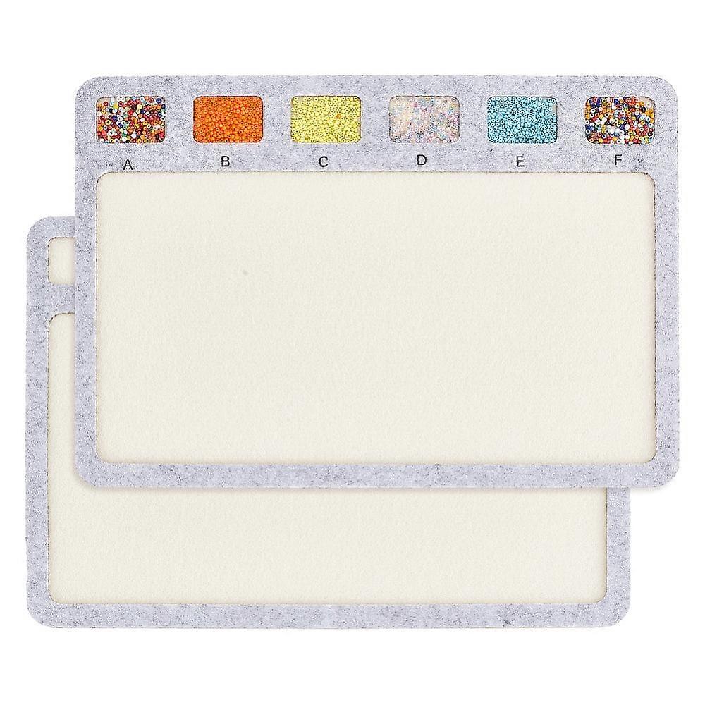 2pc Felt Bead Design Boards Rectangle Silver 21.1x29.5x0.8cm