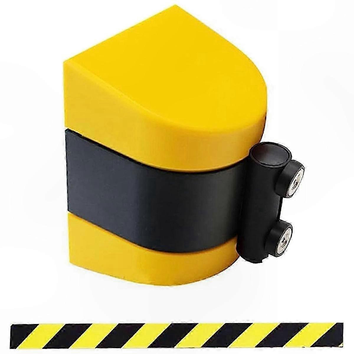 Retractable Belt Barrier with Magnetic Connection, 10M Queue Safety Cordon System