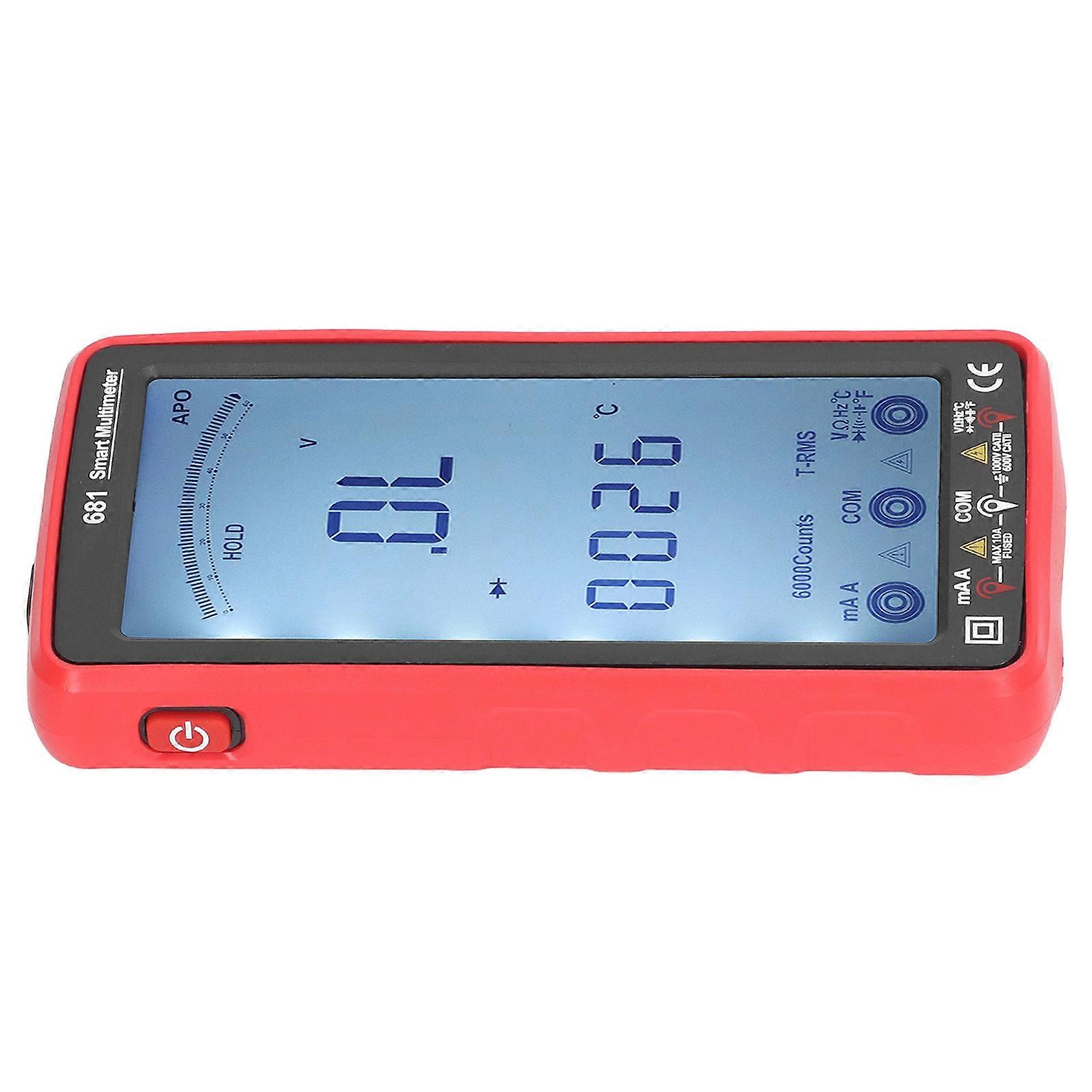NCV Non Contact Multimeter Anti Burning Automatic LCD Full Screen Intelligent Multimeter Volt Amp Meter 