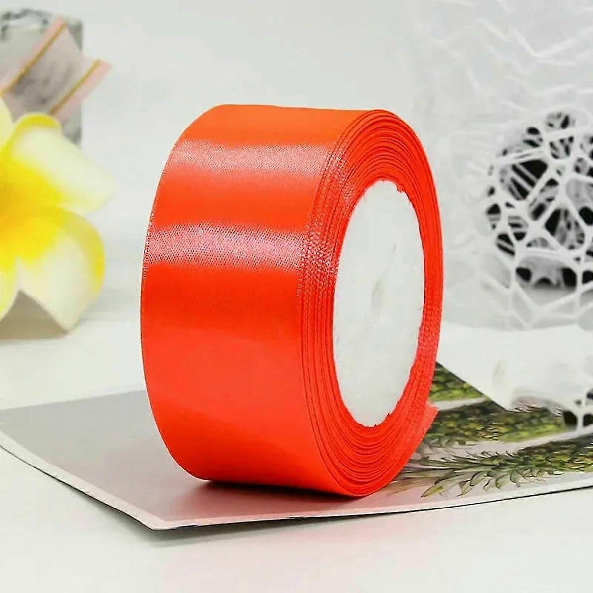 Satin Ribbons 25 Yards, 4 Cm Width, Assorted Colors For Crafts, Bows, DIY Gift Wrap