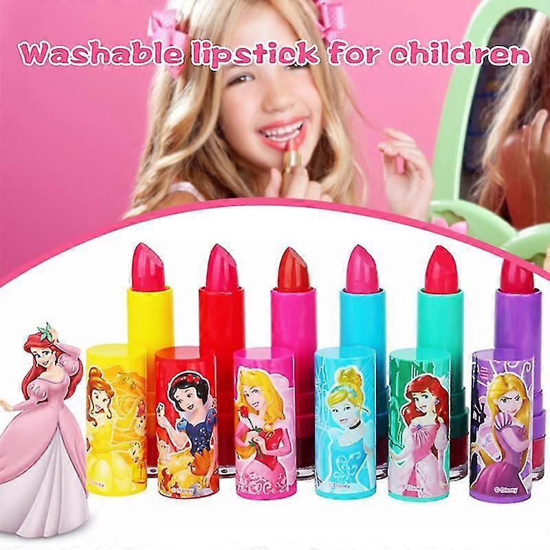 Παιδικό πολύχρωμο κραγιόν Safe Makeup Καλλυντικά για κορίτσια Δώρο γενεθλίων Χριστουγέννων @BUGU