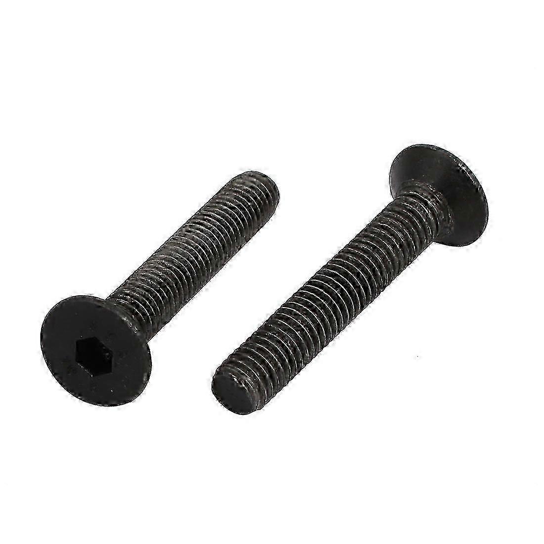 M5x30mm Left Hand Thread Flat Countersunk Head Hex Socket Bolts DIN7991 - 2pcs Set