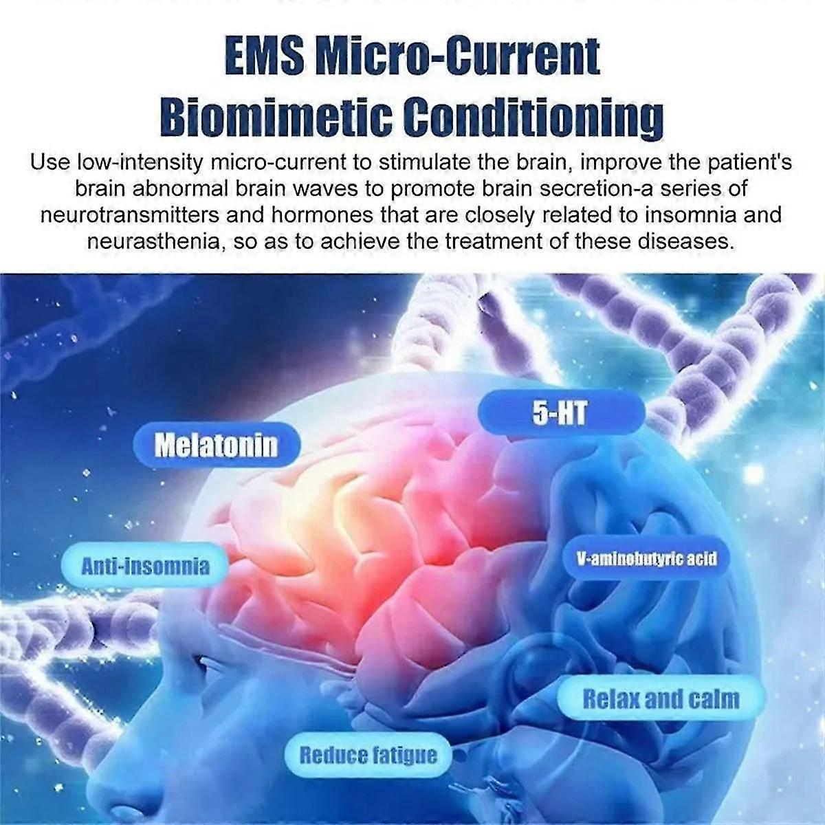 ハンドヘルド睡眠補助器具マイクロ電流催眠器具マッサージャーとリラックスツールストレスプレス