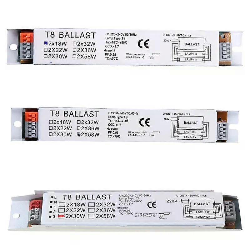 Y1UD 18/30/58W Wide Voltage T8 Adaptable Electronic Fluorescent Lamp Ballast Rapid Instant Start Fluorescent Light Bulbs