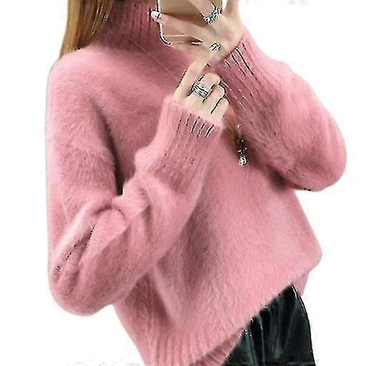 Women's Winter Fluffy Thick Solid Color Warm Sweater (New Arrival) - Comfortable Wear