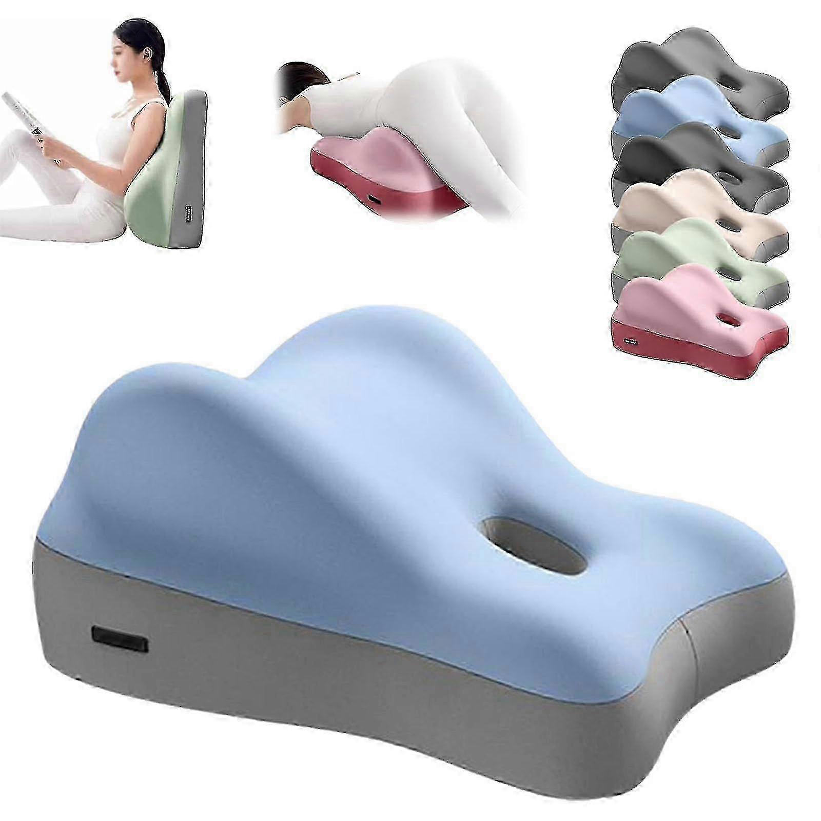Ergonomic Multi-Positional Wedge Pillow Thicken Memory Foam Body Pillow Cushion for Bed Reading Relaxing Back Pain Relief