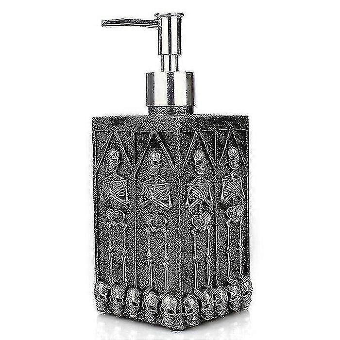 方形地穴骷髅液体瓶抽象墙家居装饰品