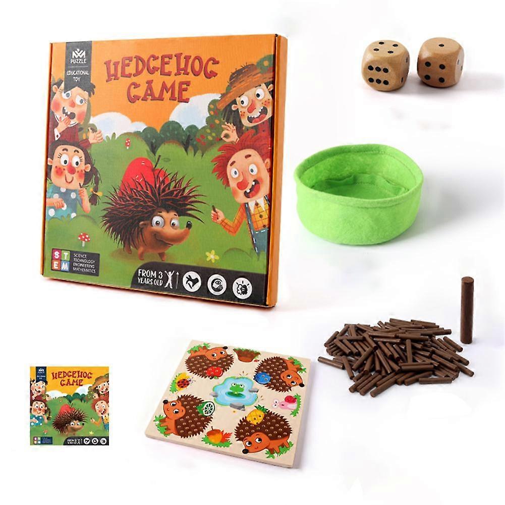Toddler Hedgehog Board Game Kid Learning Counting Matching Game Toy Gift