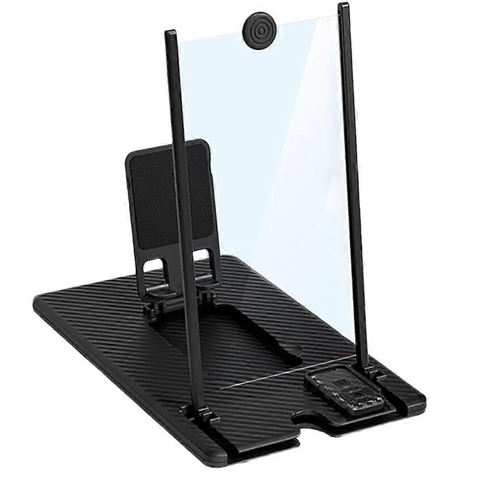 3D HD Phone Screen Amplifier Foldable Portable Universal Stand with Bluetooth Remote for All Smartphones IPhone 12inch
