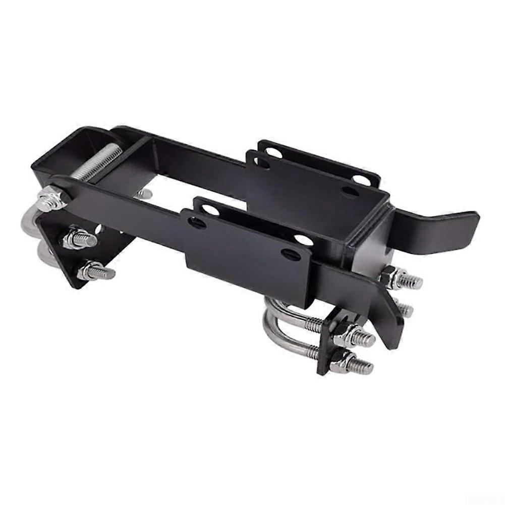 Chain Link Fence Double Gate Latch Heavy Duty Steel with Padlock Hole for 1.375in Pipe Frames