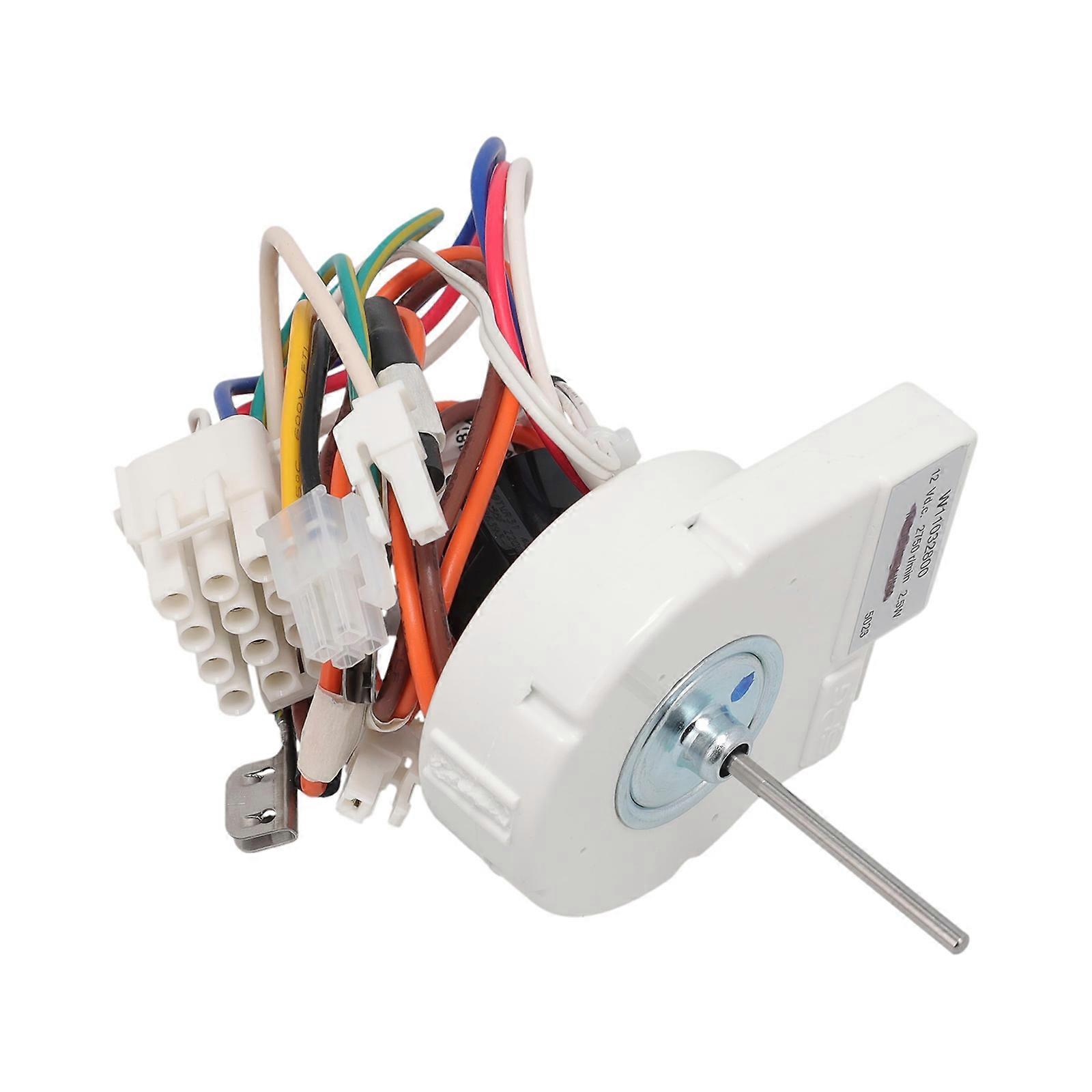 Refrigerator Blower Repair Kits 12V Refrigerator Evaporator Fan Motor For Replace W11032800 Part Easy to Use Multicolor