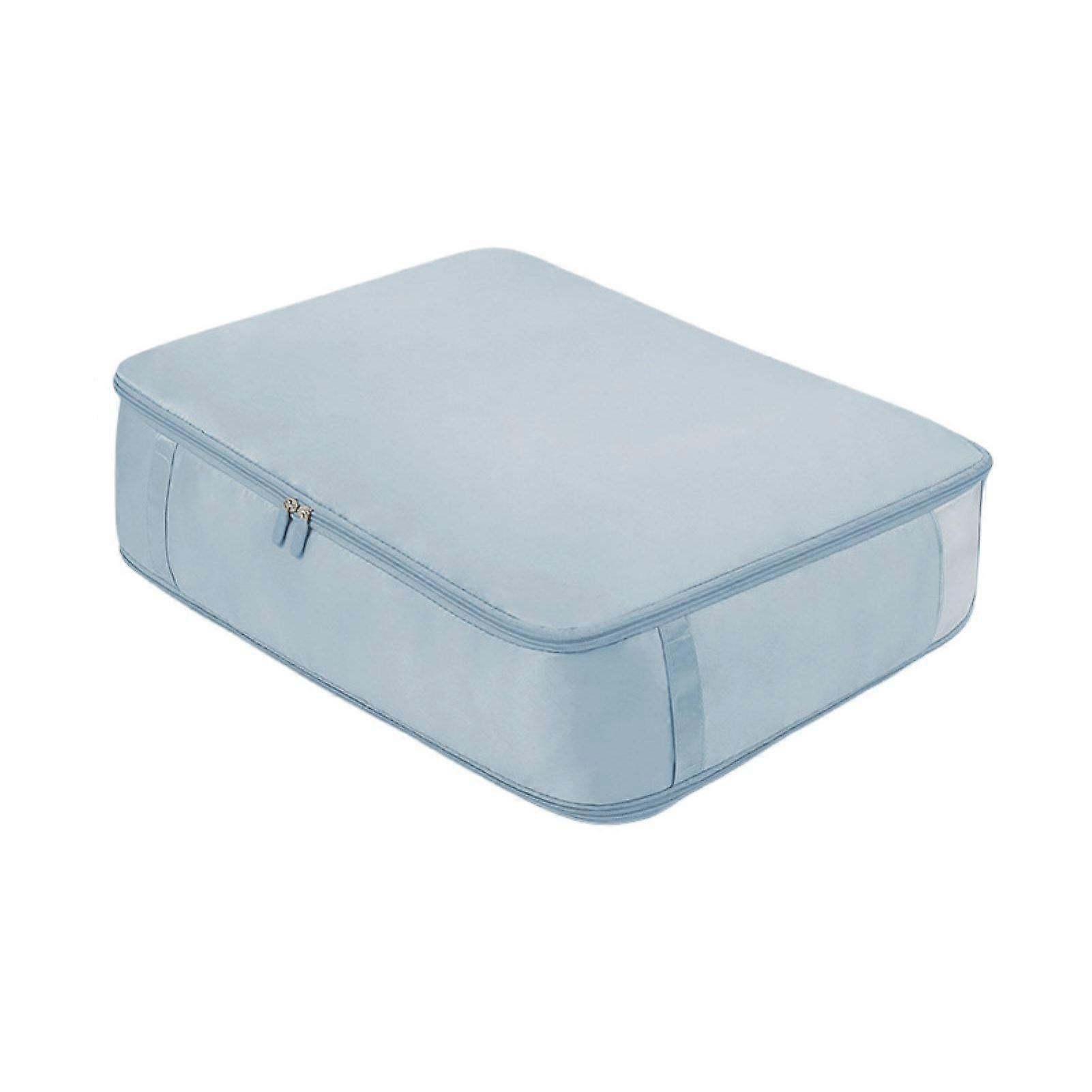 Self Compression Comforter Bag Large Capacity Quilt Storage Bag Washable Wardrobe Organizer with Mesh Viewing Window for Clothes Blankets Sweaters