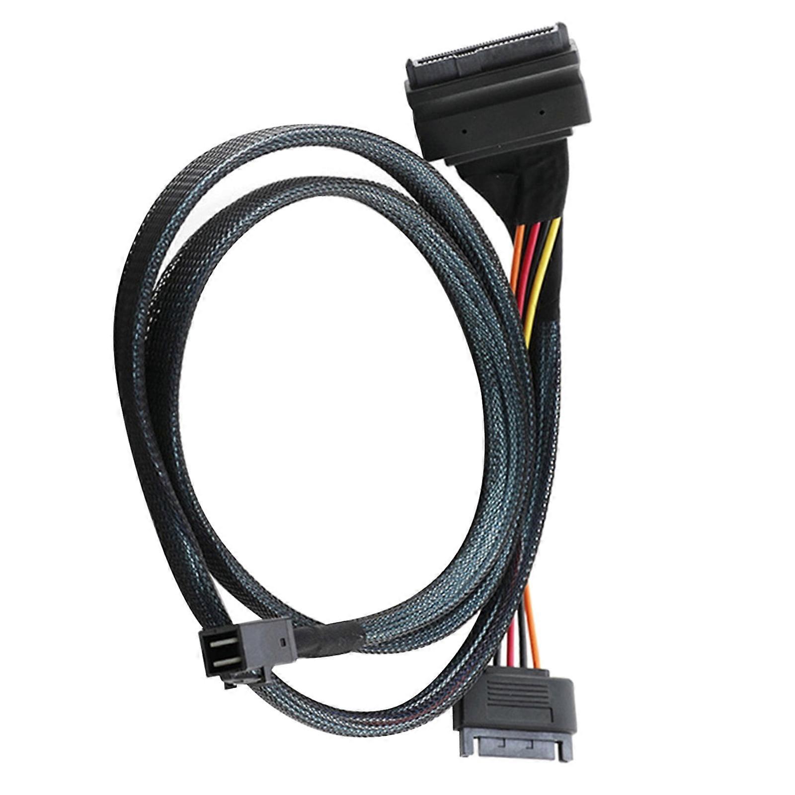 GUYUTING Upgrade Computer Part U.2 NVMe SSD with Mini SAS Cable, Supports SATA Power Connection for High-Speed Data Transfer