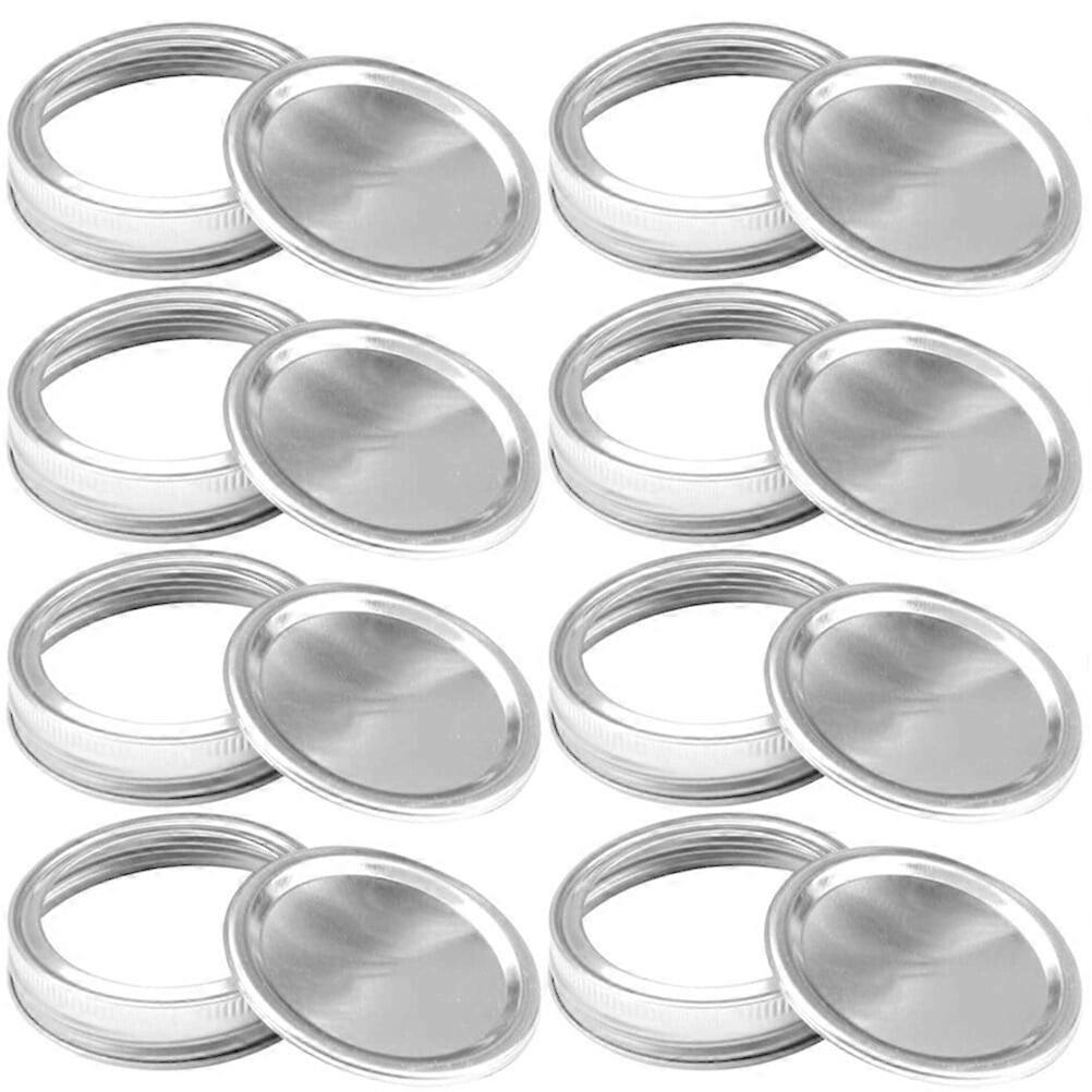 1 Set 24Pcs Practical Air Tight Split Type Aluminum Secure Mason Jar Lids