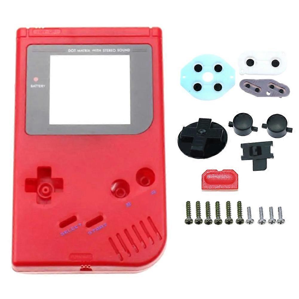 For GBP Full Set Housing Shell Cover for Gameboy Pocket GBP Game Console Protective Case with Buttons Conductive Pads C