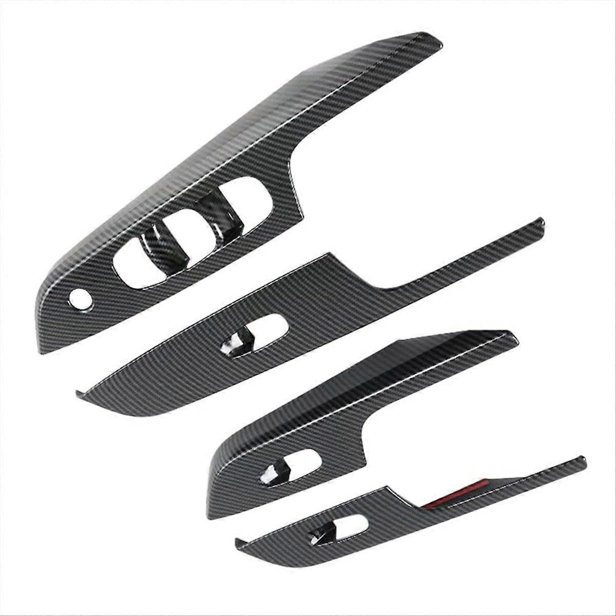 Car Window Lift Panel Switch Decorative Frame Inner Armrest Decorative Frame for Navara 2019-2021