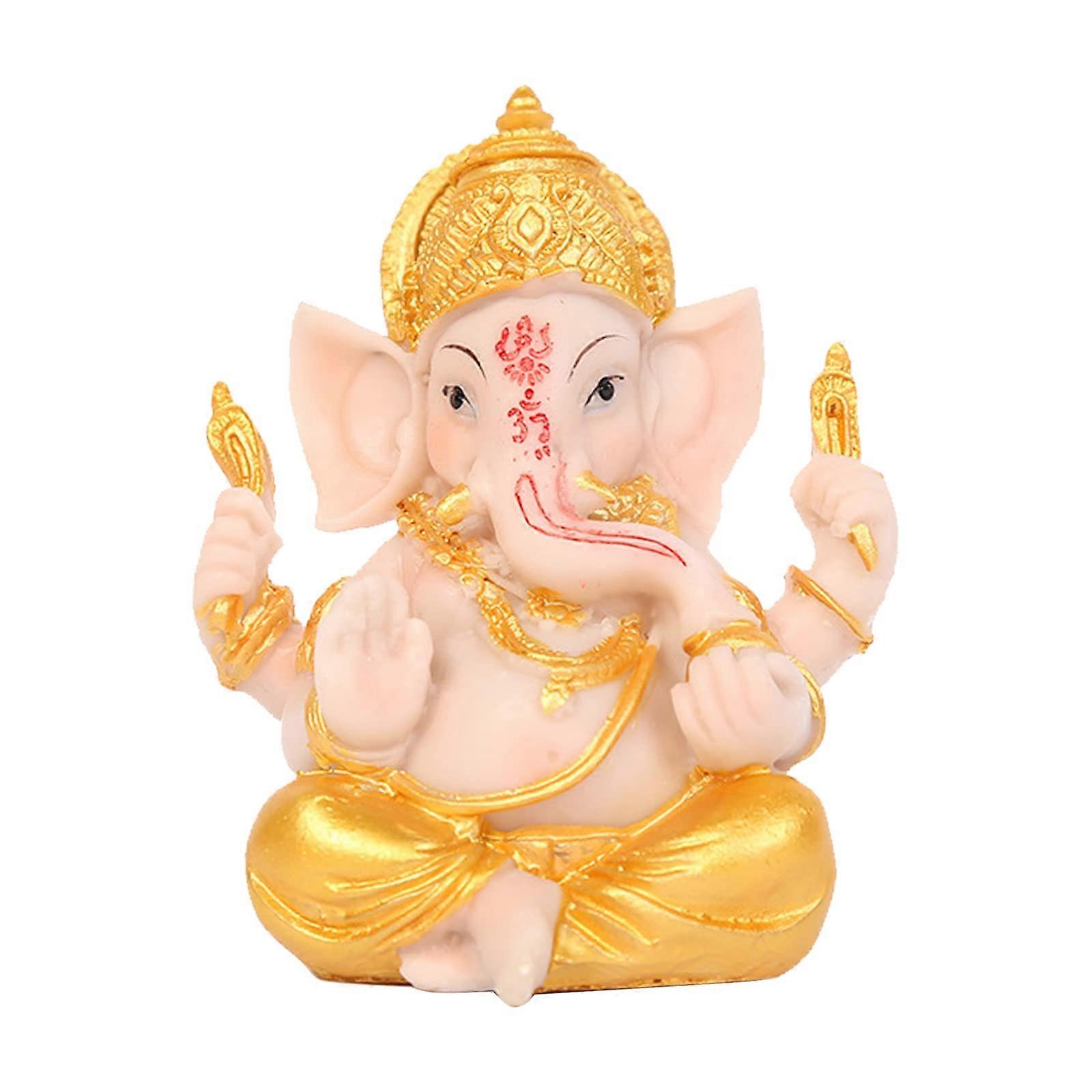 Idol Feng Shui Elephant Statue for Car Dashboard, Home or Office Wealth Decor