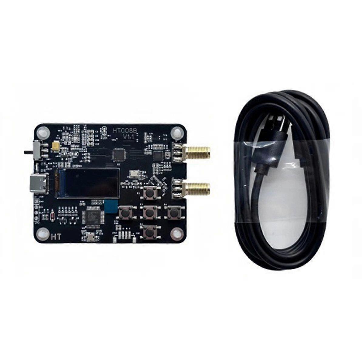 HT008B MAX2871 Dual-Output Signal Generator 50MHz-6400MHz with 0.96inch OLED Screen Signal Source