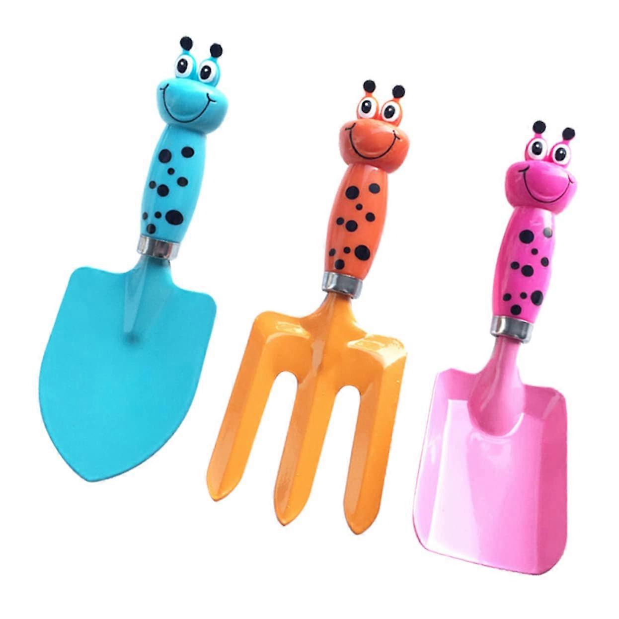 Kids Gardening Tool Set with Shovel and Fork, Ergonomic Grip, BreakResistant, for Soil and Sand