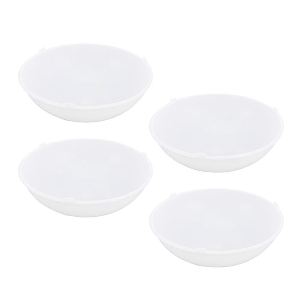 Ceiling Light Replacement Cover for Home PVC White Diffuser Lamp with Excellent Light Diffusion 4pcs Round Lampshade