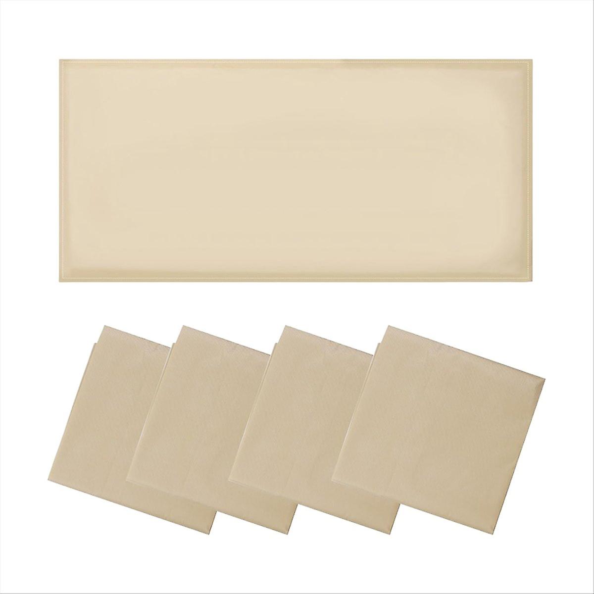 4 Pcs Fluorescent Light Covers,Light Covers Khaki