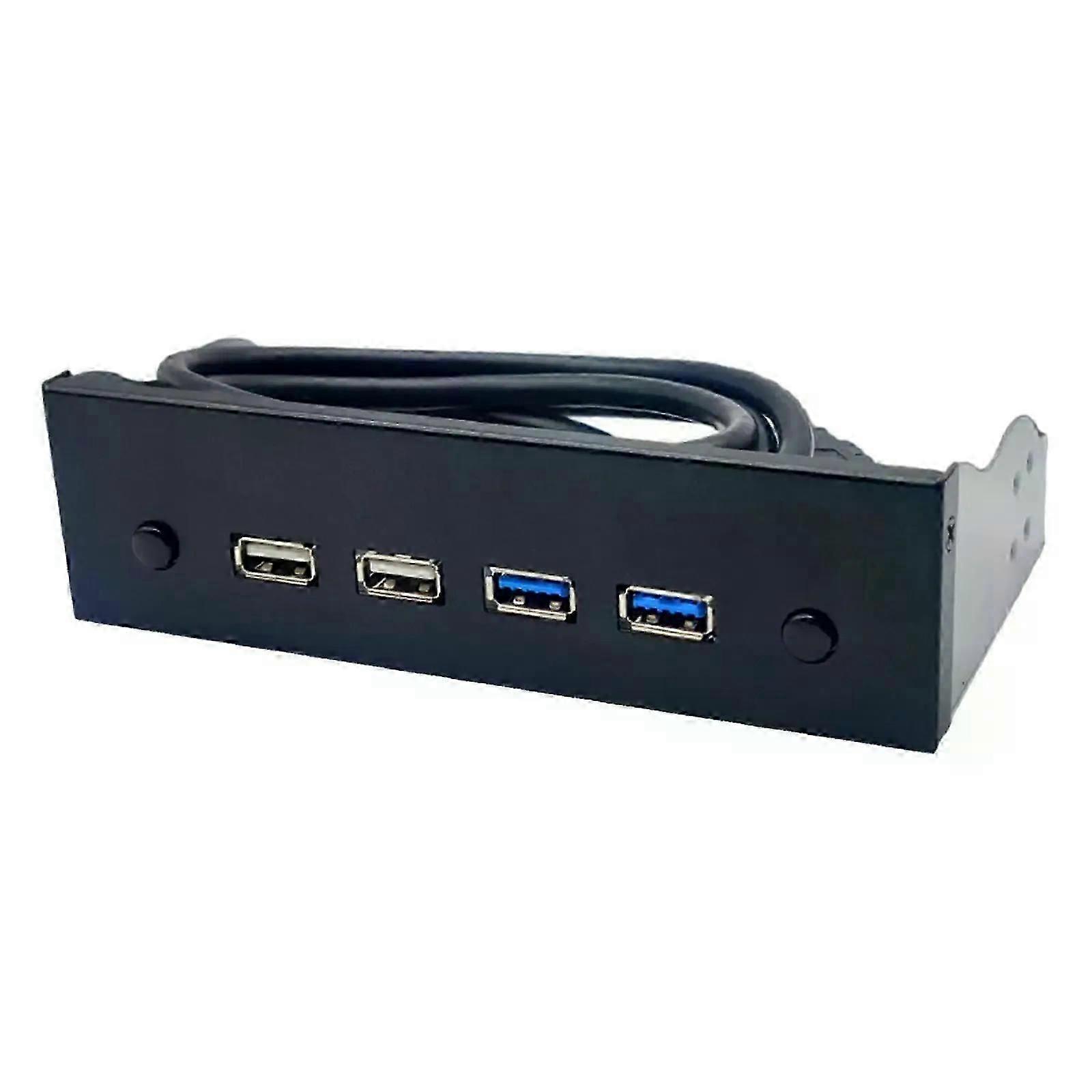 525 inch Front Panel USB Hub USB 30 USB 20 for PC Computer Case High Speed Optical Drive Front Panel Computer Expansion Board