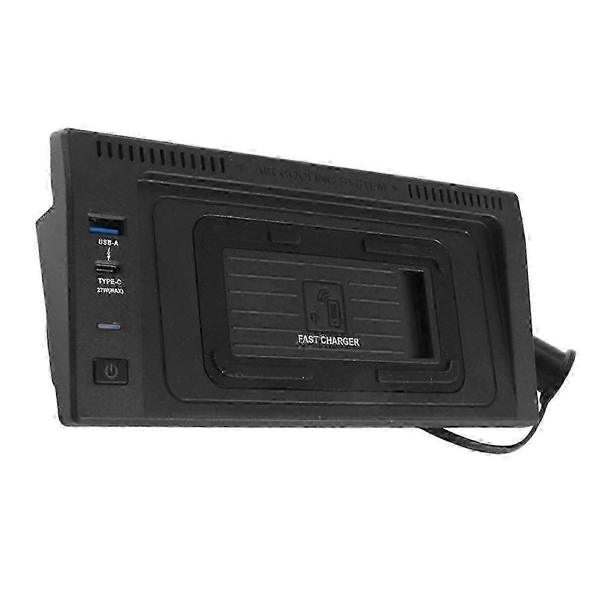 For X5 F15 X6 F16 2014-2018 Trådløs lader for bil Telefonlader Rask trådløs lader Telefonholder