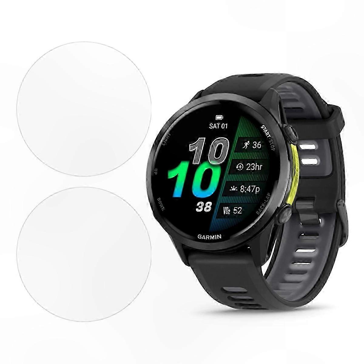 2-Pack Clear TPU Screen Protector for 47mm Smartwatches Compatible with Garmin Forerunner 970/570