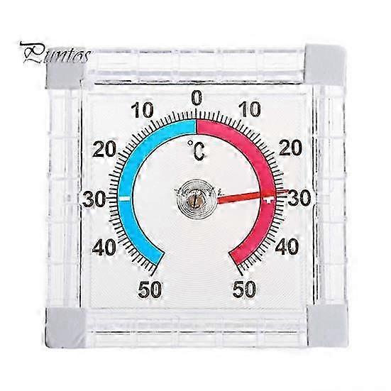 Square Digital Thermometer with Adhesive compatible with Window Mount Waterproof