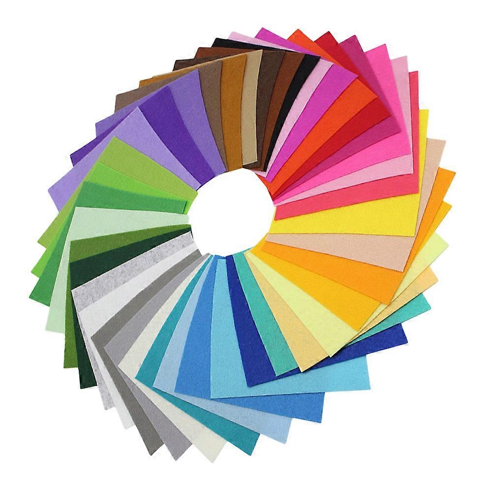 200Pcs Non-Woven Felt Fabric Sheets for Crafting Assorted Color Material