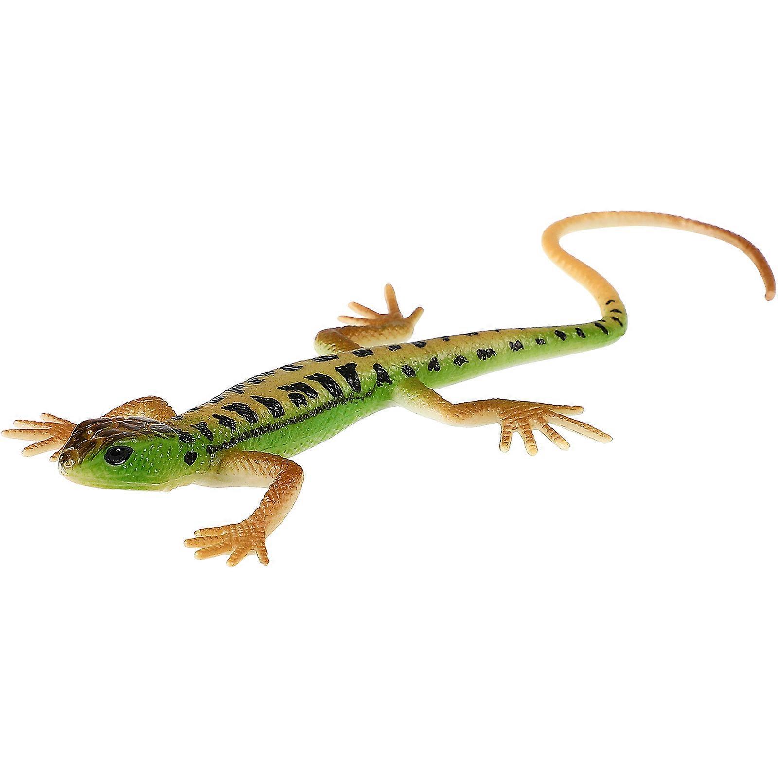 Plastic Simulation Lizard Model Lizard Toy for Playing Use 2Pcs
