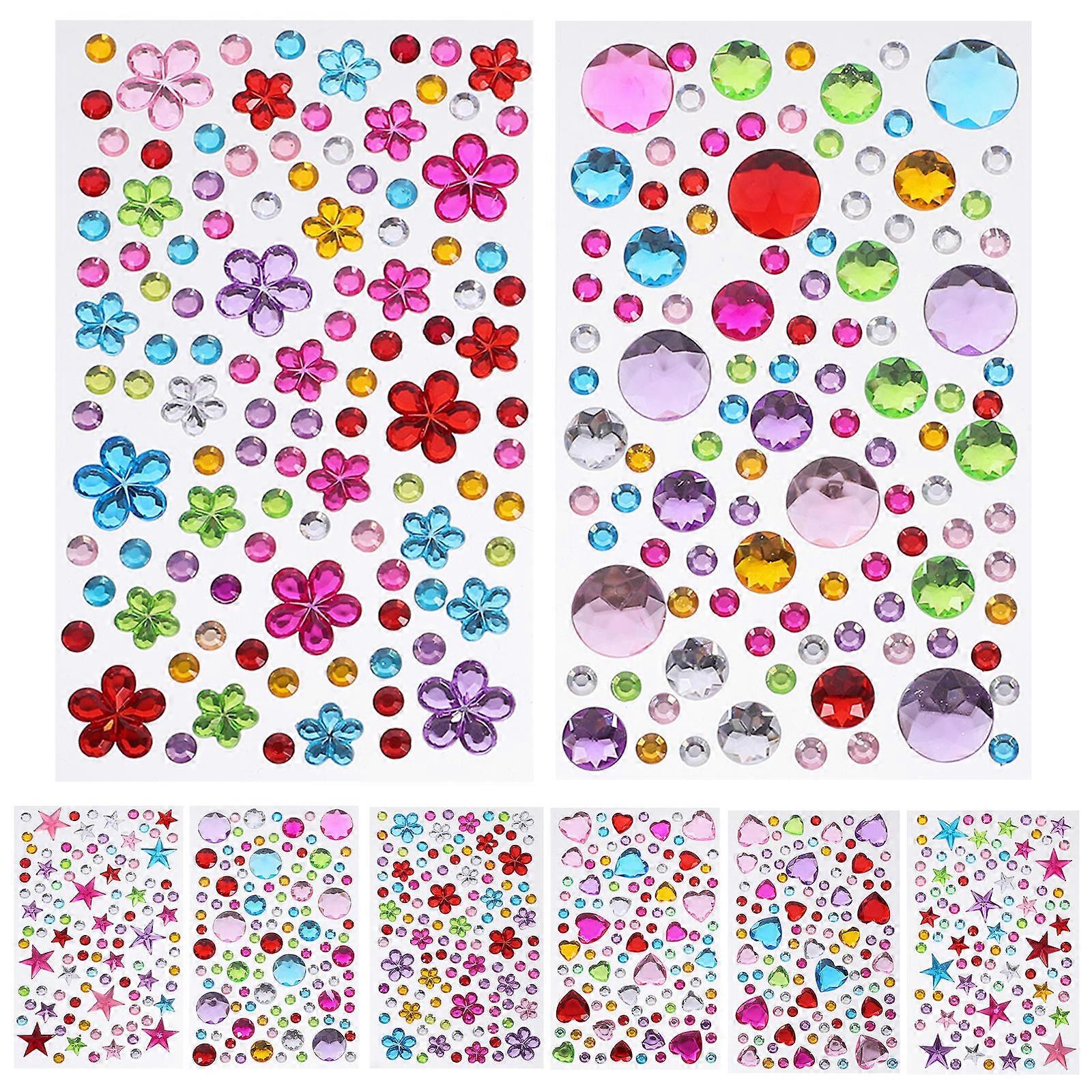 40 Sheets Of Face Jewels Rhinestones Assorted Color For Special Occasions DIY Projects