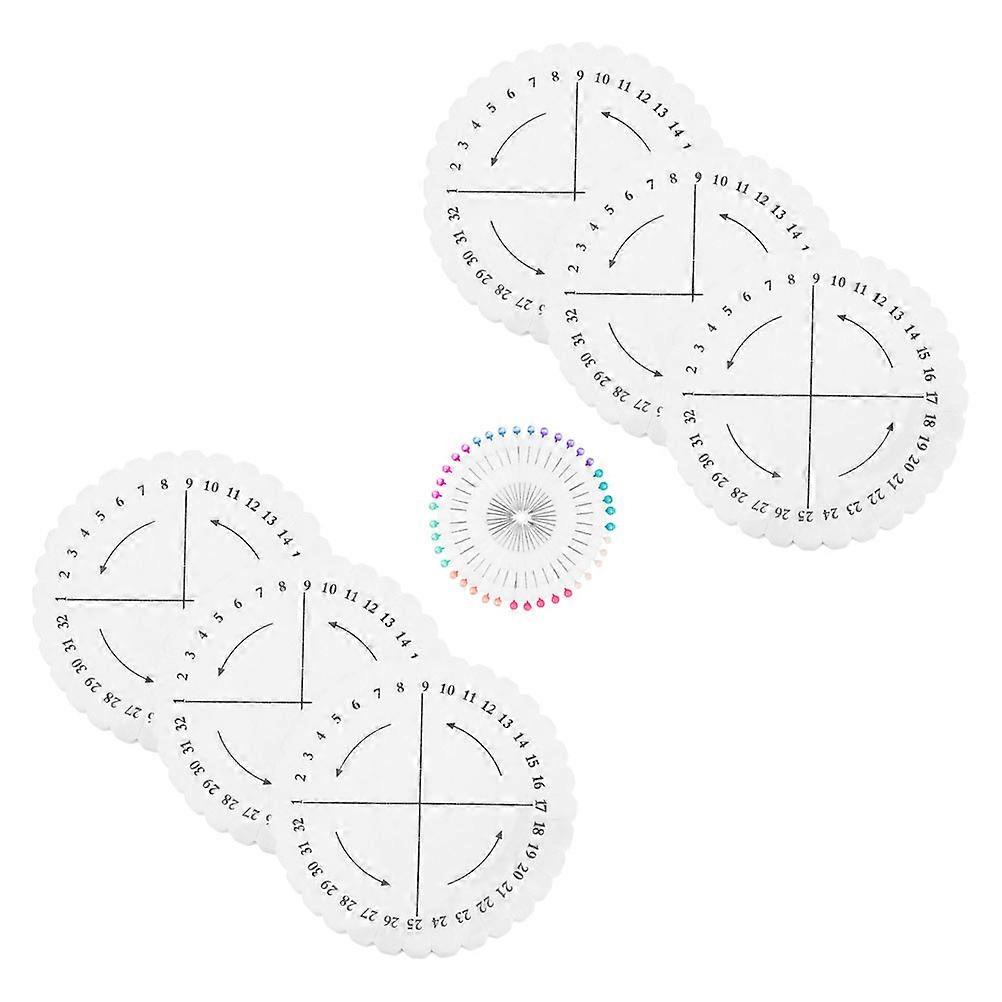 Braiding Disk for Weaving Projects with Pins Foam Board 1Set