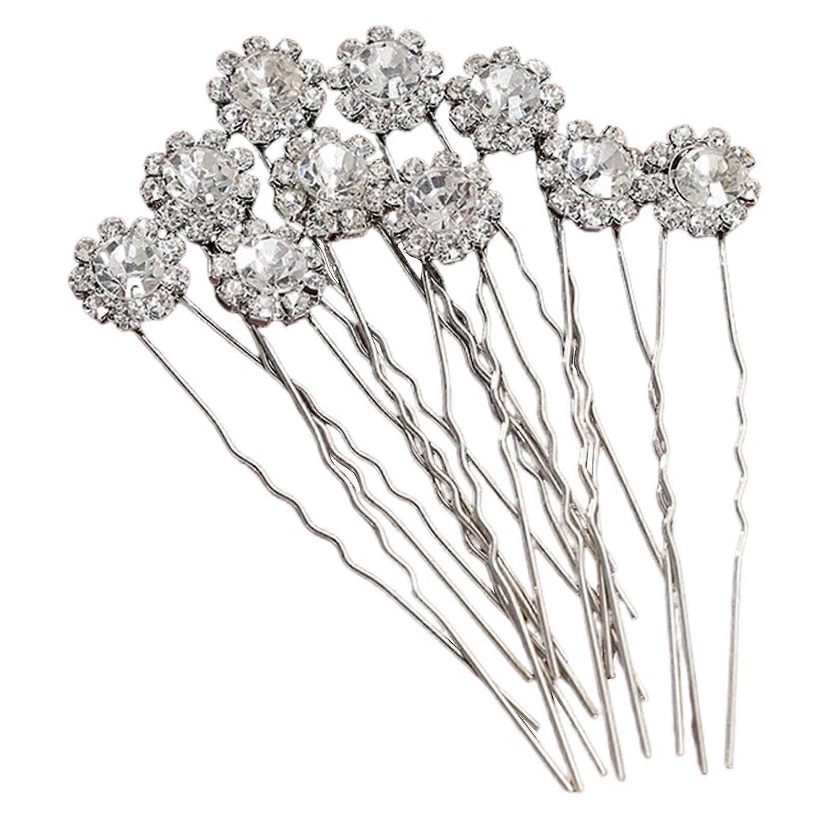 Ensemble d'��pingles �� cheveux de mari��e en cristal, 12 pi��ces, fermoir �� cheveux en cristal de Style ancien, ��pingle �� cheveux ��l��gante pour