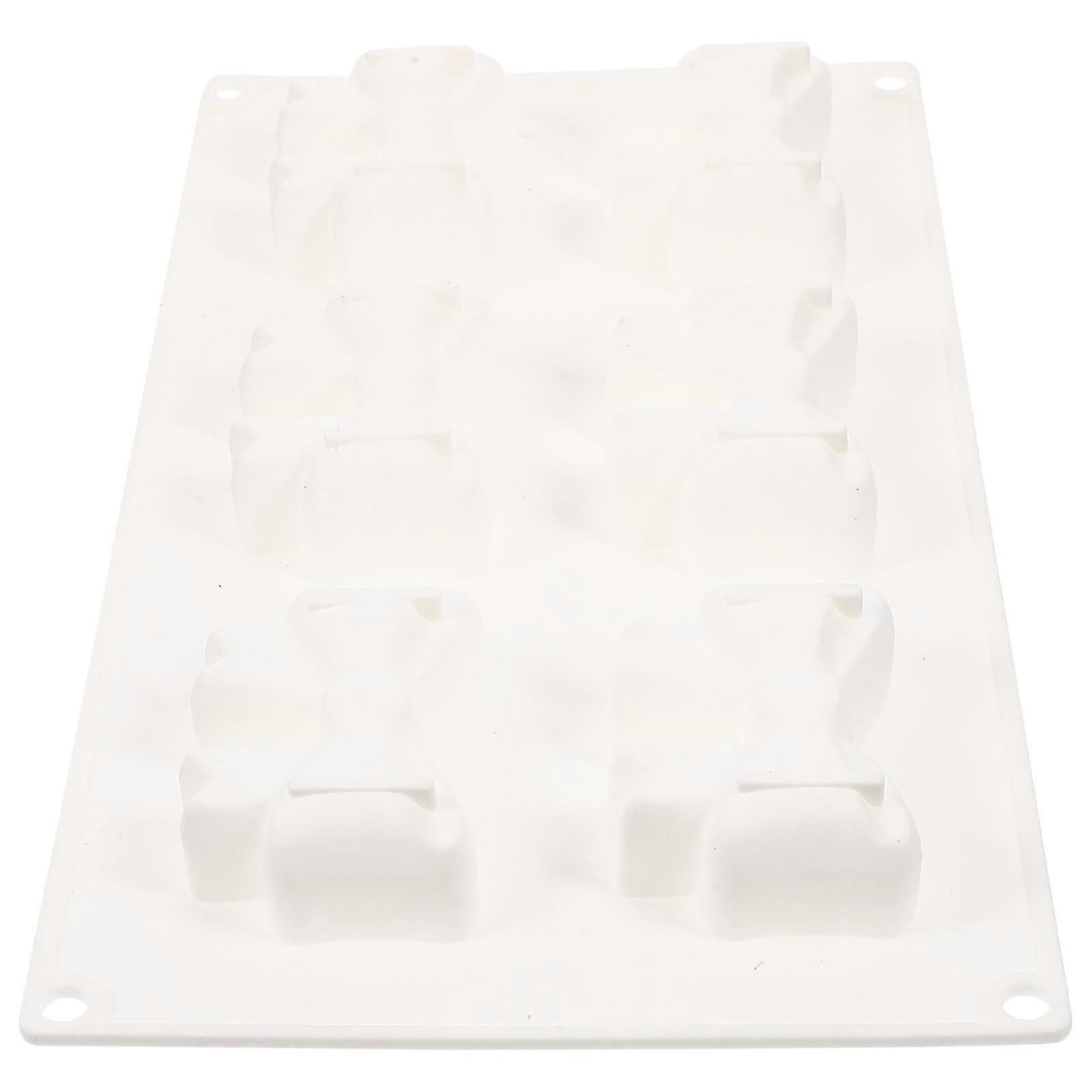 Lovely Silicone Cookie Mold for Baking 2Pcs White Bowknot Design