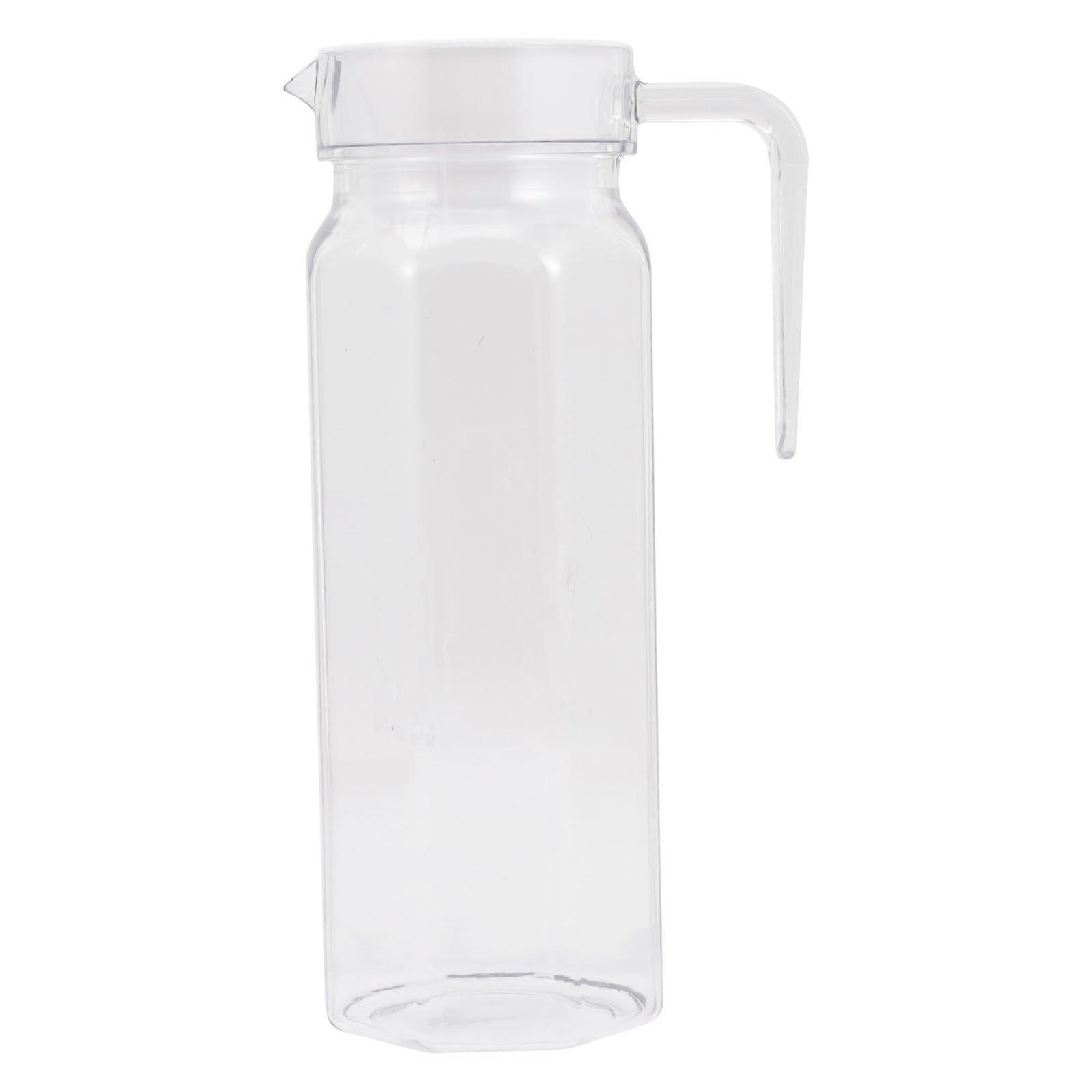 Glass Water Pitcher Large Capacity Shatterproof Juice Jug with Lid for Hot and Cold Drinks