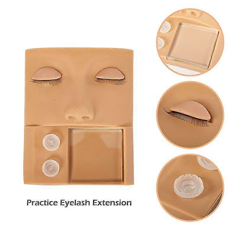 Practice Eyelash Extension Mannequin Head Training False Eyelashes Extension Pad