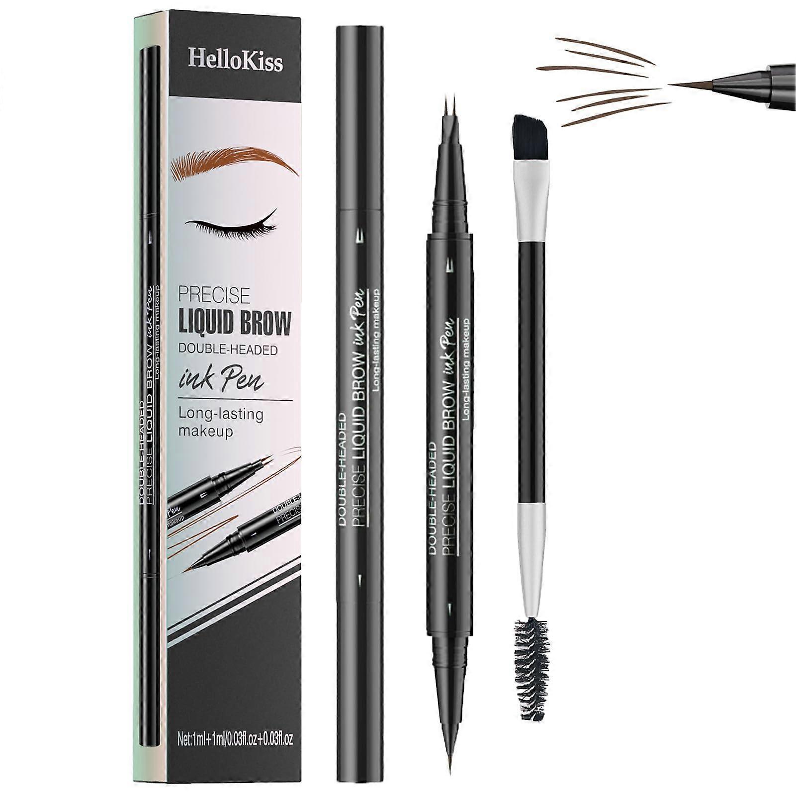 Microblading Eyebrow Pen Waterproof LongLasting Natural HairLike Strokes with Precision Tip Brown
