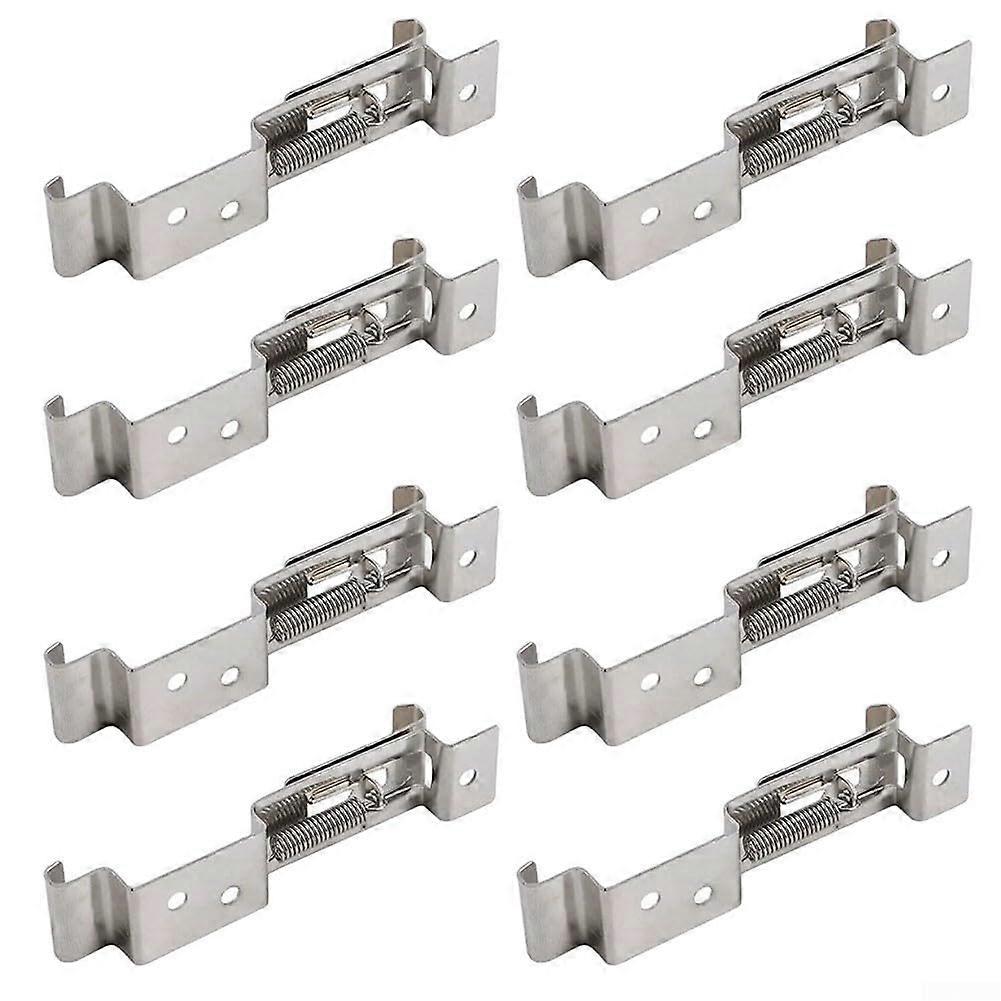 8Pcs Stainless Steel License Plate Bracket Set, RustResistant, AllWeather, MultiVehicle Compatibility