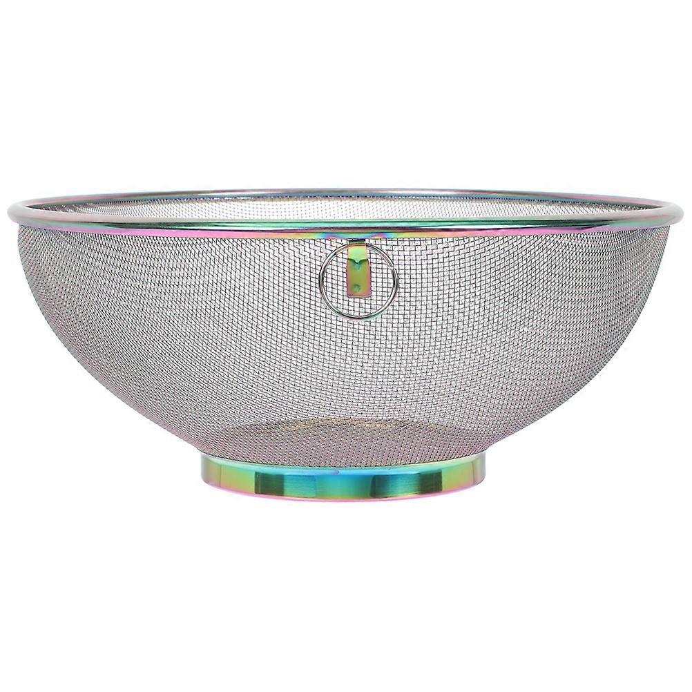 Rice Washing Strainer Mesh Colander Kitchenware Round Shape 20X20Cm Water Draining 1Pcs