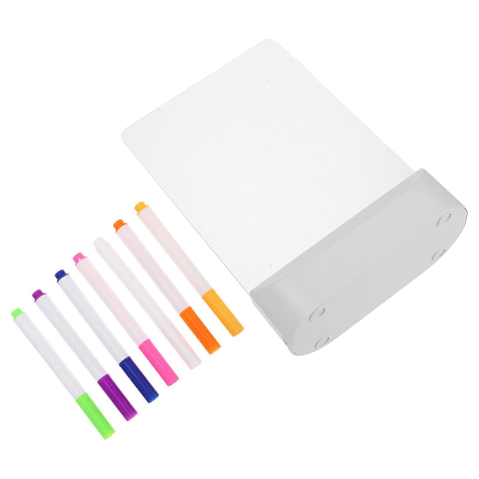 Transparent Acrylic Children's Drawing Board with Light 1Set