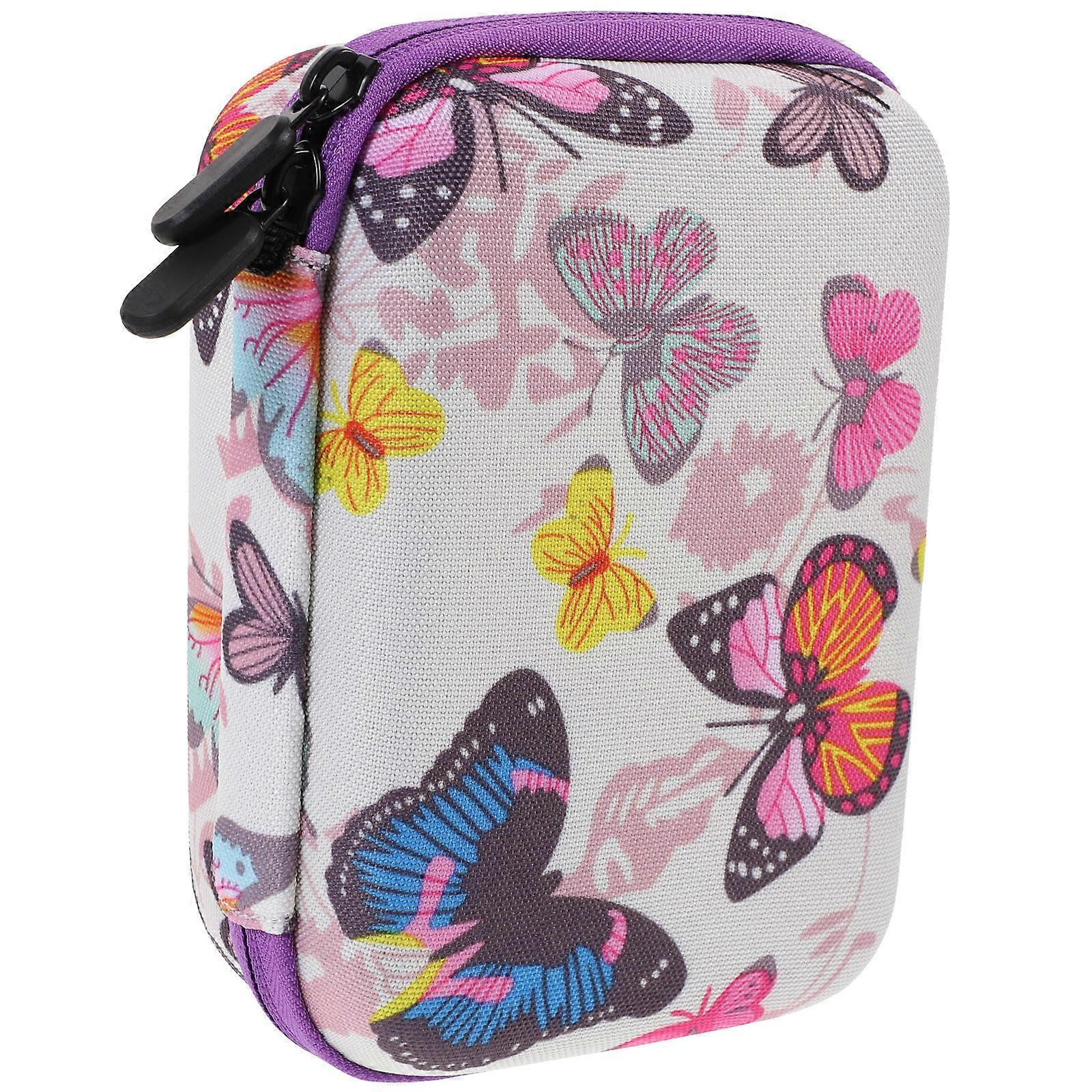 Kids Camera Case Camera Pouch for Storage Use with Mesh Pockets