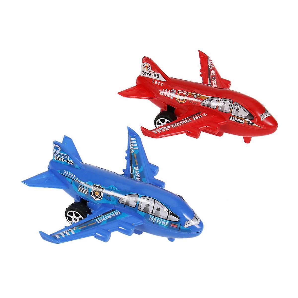 Plastic Mini Airplane Toy Educational Model for Kids Imagination 6Pcs