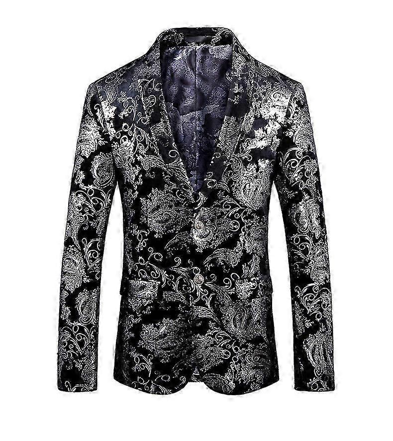 Men's Slim Classic Suit Jacket One Button Blazer 26s