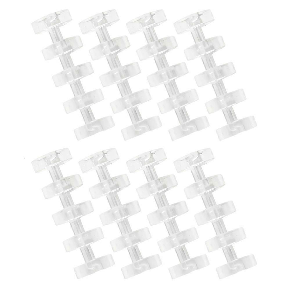 File Binder Creative Segmented Binder for Books 8Pcs Transparent Plastic