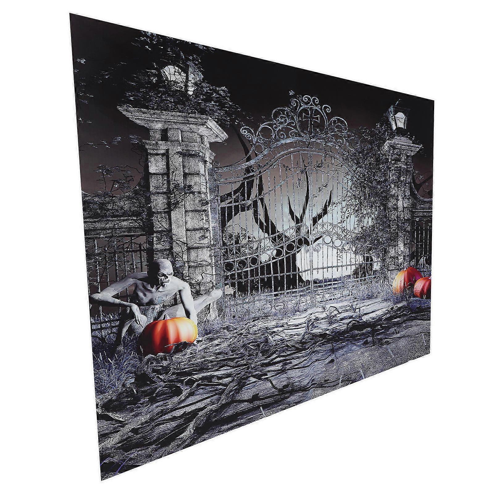 Halloween Decor Backdrop for Decoration 5Pcs Photography Set