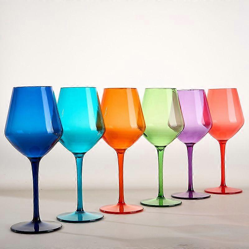 6-pack splittersäkra akrylglas - Splittersäkra vinglas för inomhusbruk/utomhusbruk