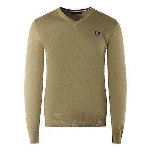 Fred Perry Mens Classic V Neck Jumper
