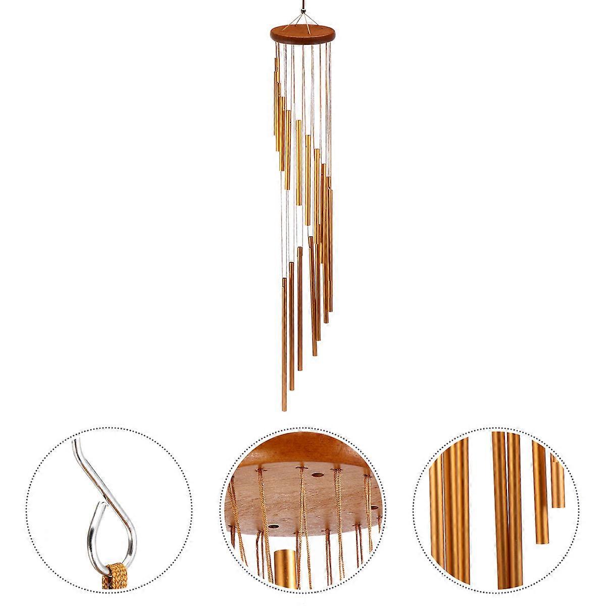 1pc Metal Wind Chime with Rotating Hanging Design for Decorative Use